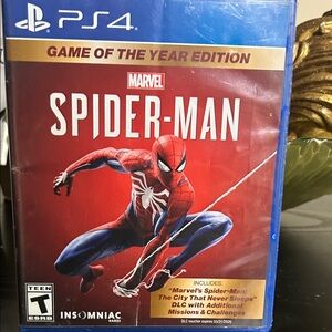 Marvel Spider-Man PS4 Game of the Year Edition - Red and Blue used